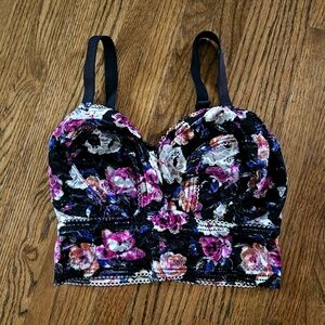 Floral lace fuller bust bralette